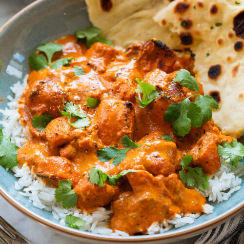 savory plate of  butter chicken